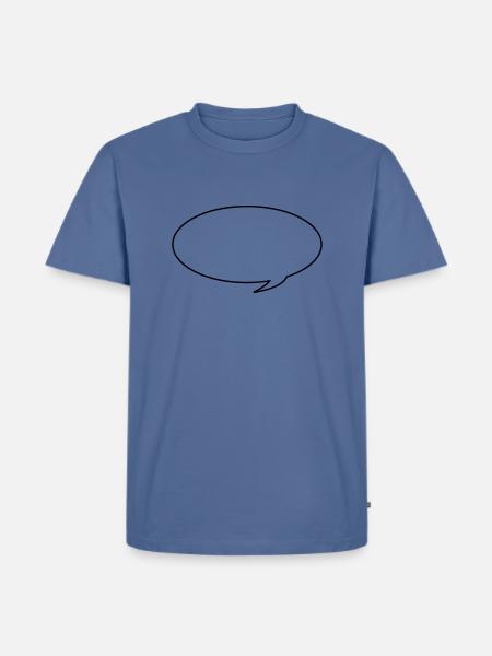 Speech bubble - Men's Premium T-Shirt - stone blue