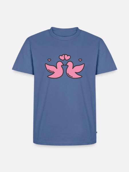 funny valentines - Men's Premium T-Shirt - stone blue