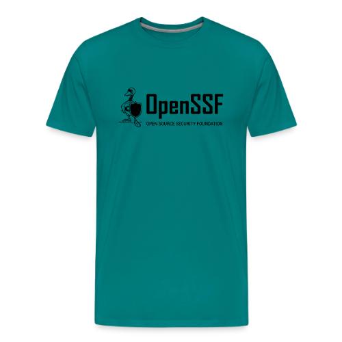 OpenSSF wide black and white logo - Men's Premium T-Shirt