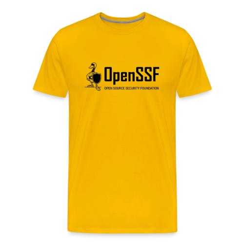 OpenSSF wide black and white logo - Men's Premium T-Shirt