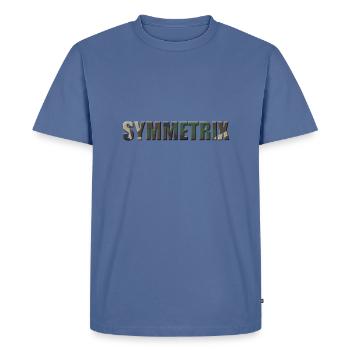 Symmetrixs camo - Men's Premium T-Shirt - stone blue  - Front - Nico (187cm)