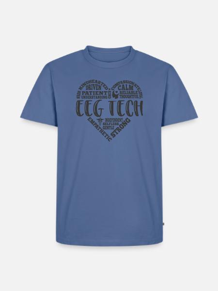 EEG Tech, electroencephalograph - Men's Premium T-Shirt - stone blue