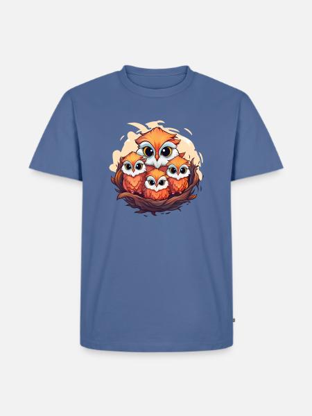 Guardians of the Night - Men's Premium T-Shirt - stone blue