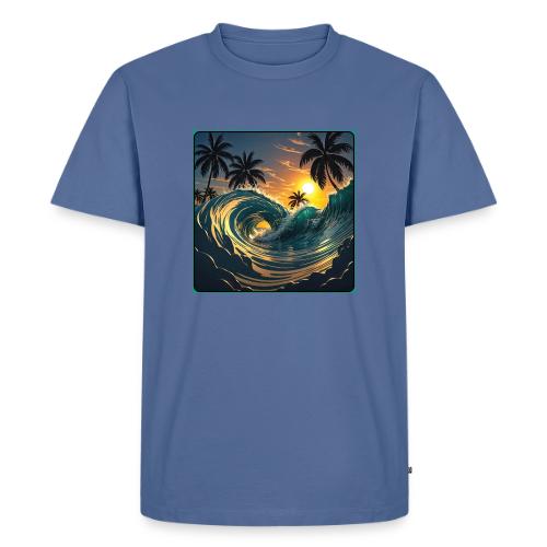 Liquid Morning Wave - Men's Premium T-Shirt