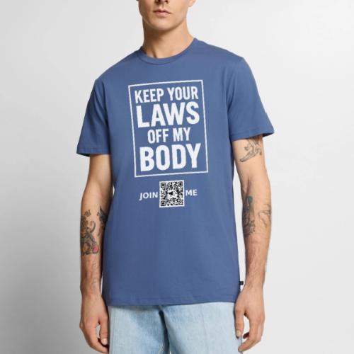 Laws Off (white, front-facing) - Men's Premium T-Shirt