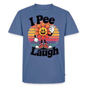 Funny I Pee When I Laugh Sarcastic Sayings - Men's Premium T-Shirt - stone blue  - Front - Nico (187cm)