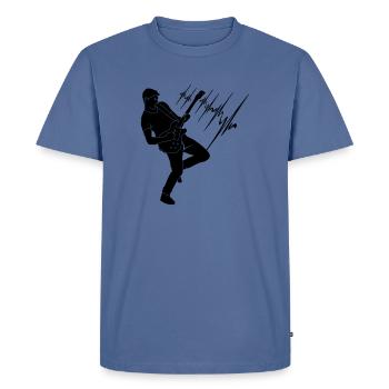 Guitar player guitar solo electric guitar - Men's Premium T-Shirt - stone blue  - Front - Nico (187cm)