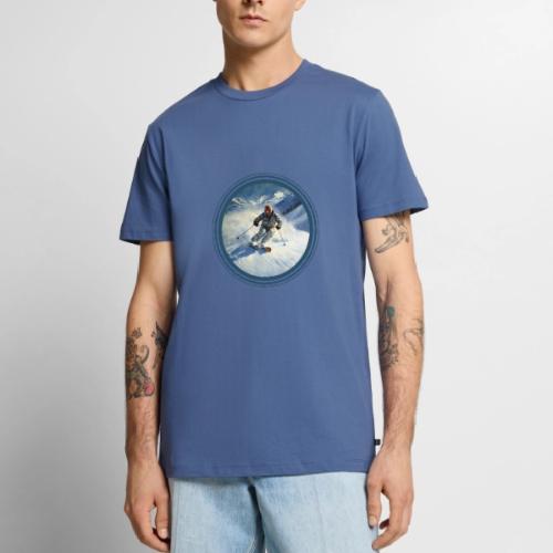 Skiing Power Moves - Men's Premium T-Shirt