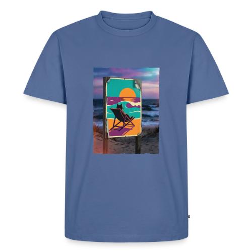 Sunset Cat Sign - Men's Premium T-Shirt