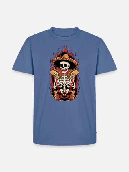 tacos - mexican food - Men's Premium T-Shirt - stone blue 