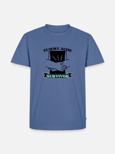Tummy Ache Survivor - Men's Premium T-Shirt - stone blue
