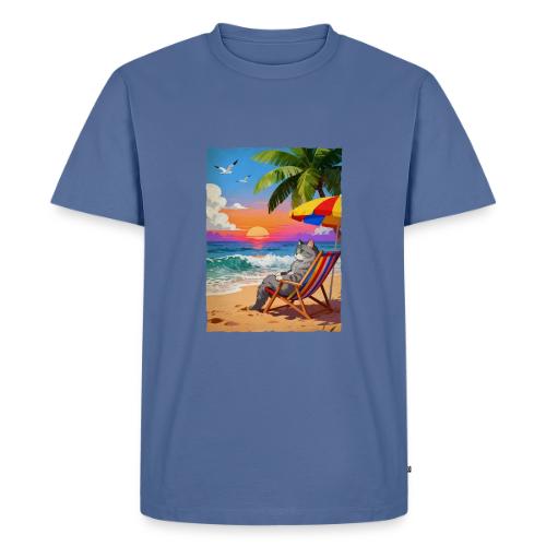 Rainbow Beach cat - Men's Premium T-Shirt
