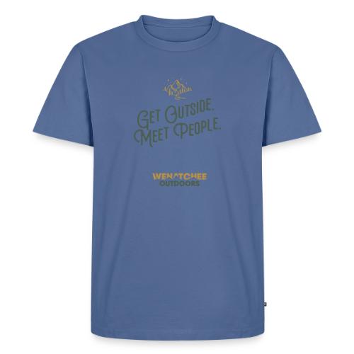 Get Outside. Meet People. Two Tone. - Men's Premium T-Shirt