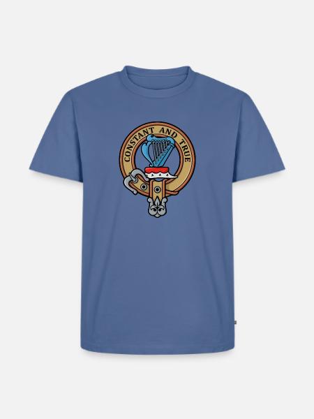 Clan Rose Crest - Men's Premium T-Shirt - stone blue
