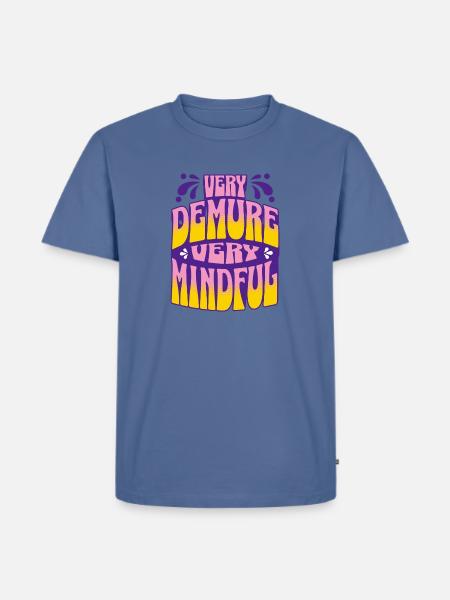 Very Demure, Very Mindful - Men's Premium T-Shirt - stone blue