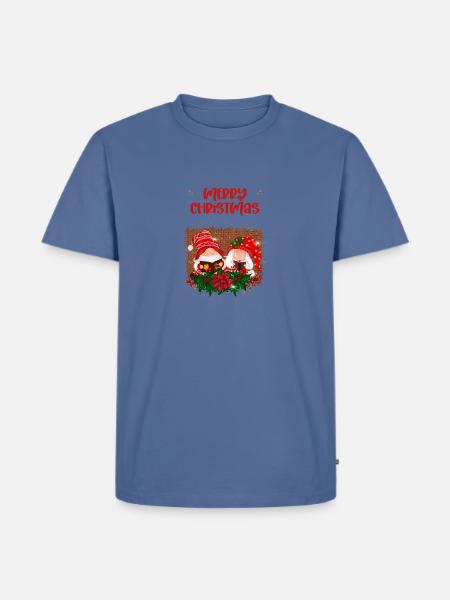 Merry Christmas with loved ones - Men's Premium T-Shirt - stone blue