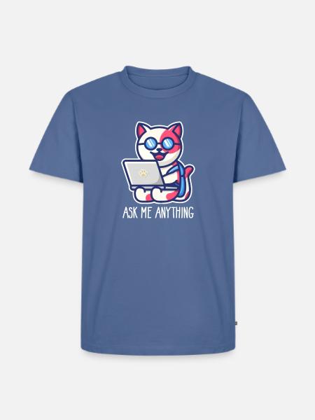 Prompt Engineer Ask Me Anything - Men's Premium T-Shirt - stone blue 
