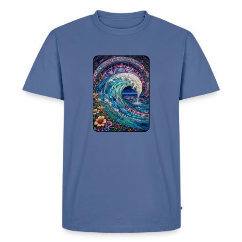 Stained Glass Wave - Men's Premium T-Shirt