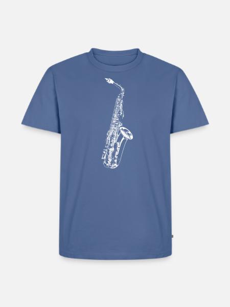 Sax - Men's Premium T-Shirt - stone blue