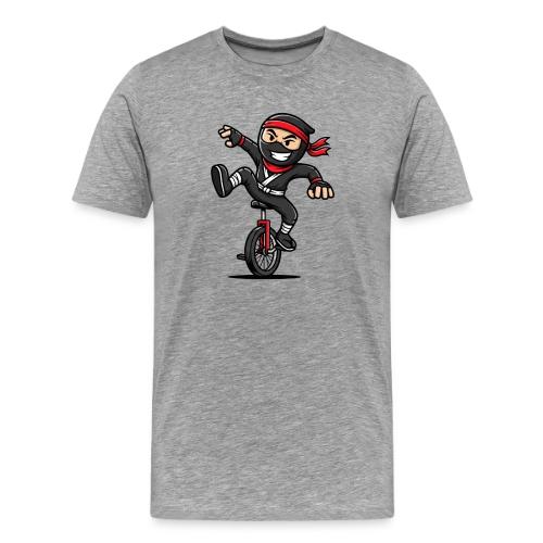 Ninja Unicyclist - Men's Premium T-Shirt