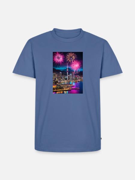 New Zealand - Men's Premium T-Shirt - stone blue 