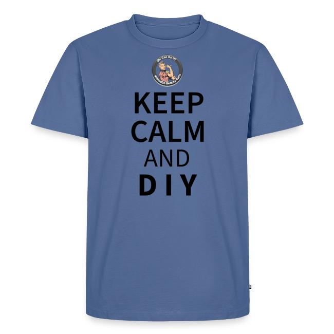 Keep Calm and DIY On Black Text