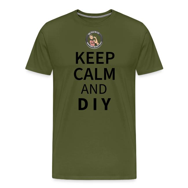 Keep Calm and DIY On Black Text