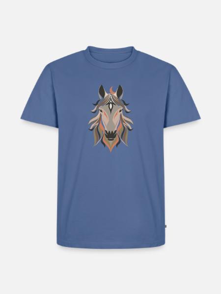 Horse Design - Men's Premium T-Shirt - stone blue