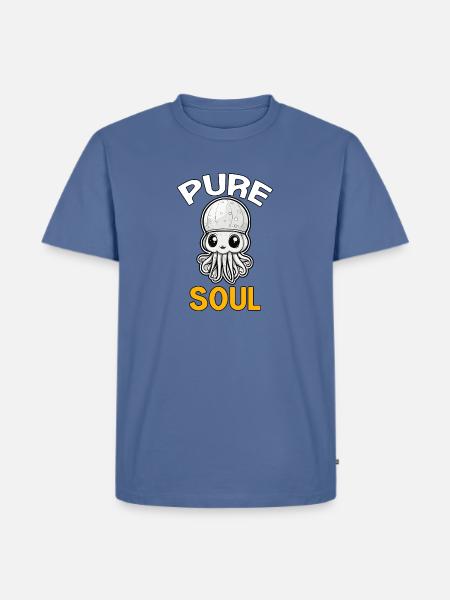 PURE SOUL TSHIRT SHIRT - Men's Premium T-Shirt - stone blue 