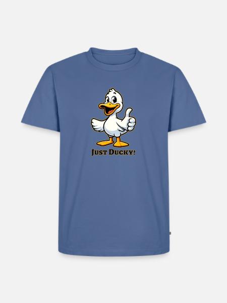 Just Ducky - Men's Premium T-Shirt - stone blue 