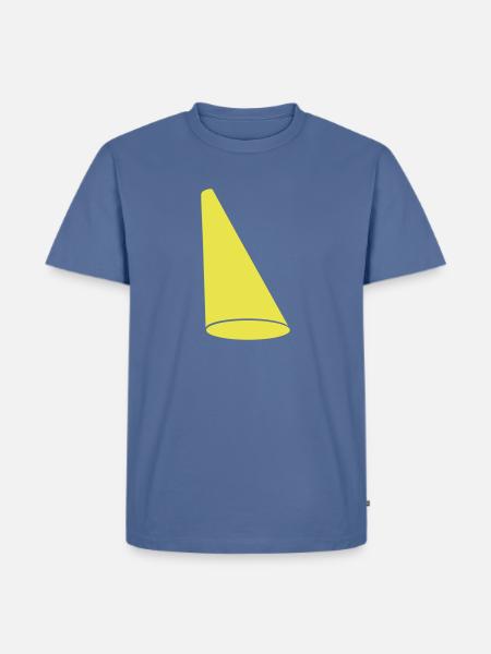design spotlight light cone - Men's Premium T-Shirt - stone blue
