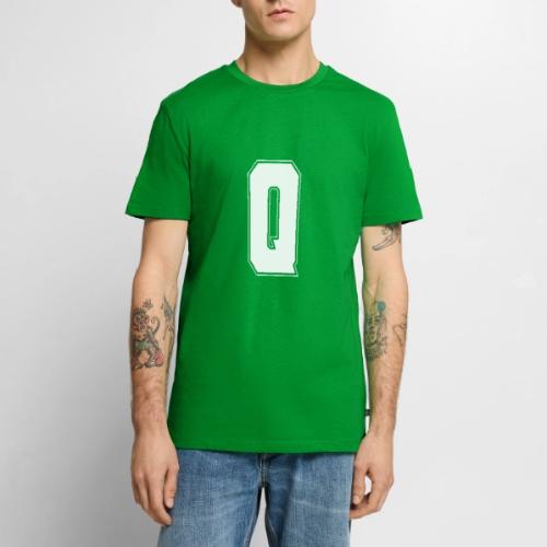 White Letter Q – Varsity Alphabet Monogram - Men's Premium T-Shirt