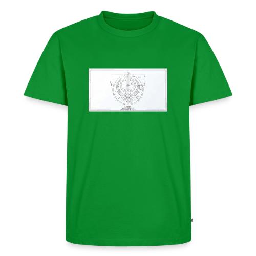 Khanda architectural Drawing - Men's Premium T-Shirt