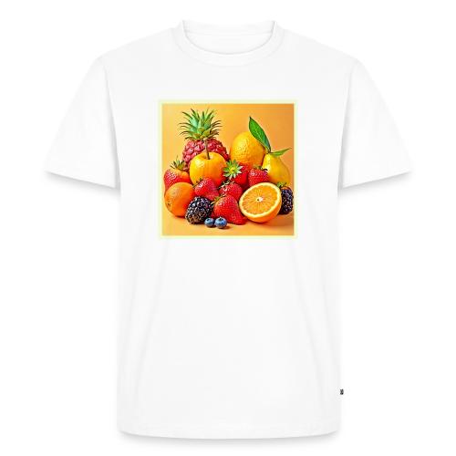 Fresh Bounty: Vibrant Fruit Harvest Art - Men's Premium T-Shirt