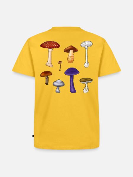 Poisonous Mushrooms - Men's Premium T-Shirt - sun yellow