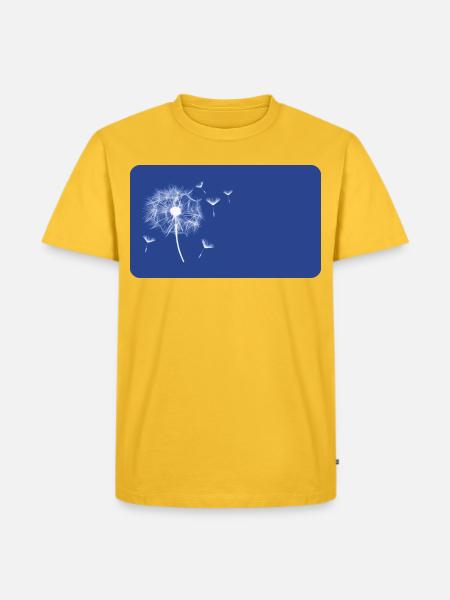 Dandelion blue | personalizable - Men's Premium T-Shirt - sun yellow