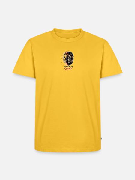 Timekeeper Tiger Split Clock - Men's Premium T-Shirt - sun yellow