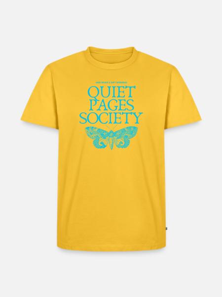 Quiet Pages Butterfly mornings - Men's Premium T-Shirt - sun yellow