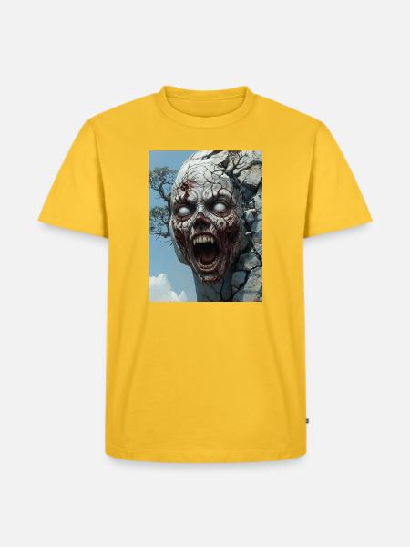 Untitled_design_-3-Nature’s Curse – Undead Horror - Men's Premium T-Shirt - sun yellow