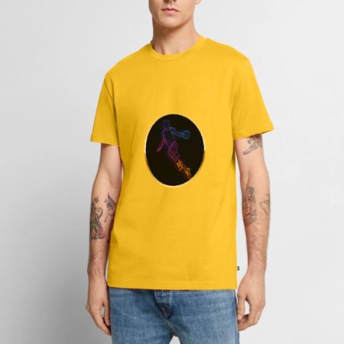 Basketball: Neon Jump Shot - Men's Premium T-Shirt