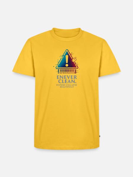 Warning Triangle Gradient - Men's Premium T-Shirt - sun yellow