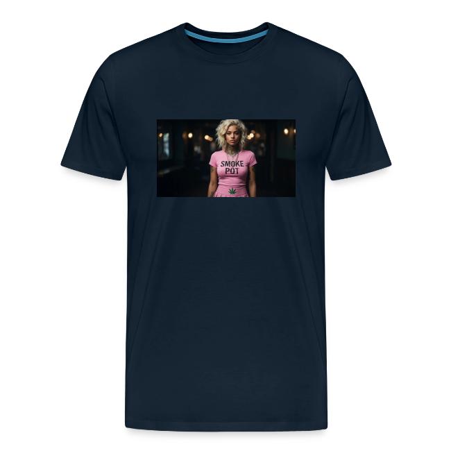 **Smoke Pot Pink Rebel Tee**