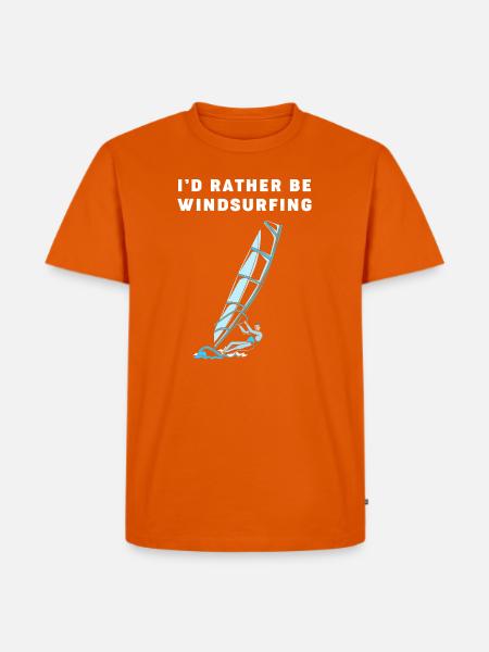Windsurfer Water Sports Windsurfing - Men's Premium T-Shirt - orange