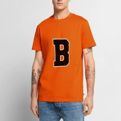Varsity Letter B Athletic Alphabet Graphic - Men's Premium T-Shirt