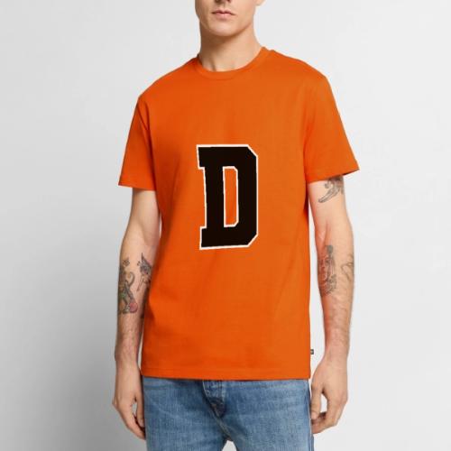 Varsity Letter D Athletic Alphabet Design - Men's Premium T-Shirt