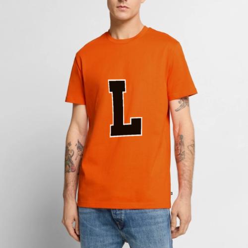 Varsity Letter L Athletic Monogram - Men's Premium T-Shirt