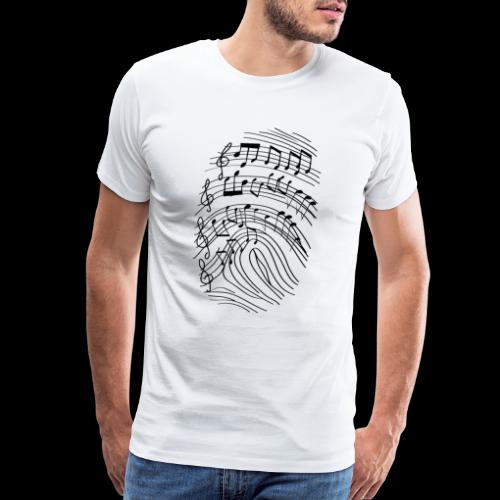 Musican's Fingerprint | Music DNA - Men's Premium T-Shirt