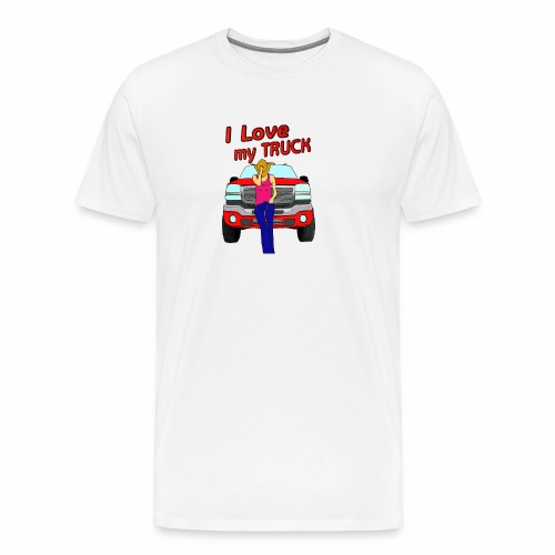 Girls Love Trucks Too - Men's Premium T-Shirt