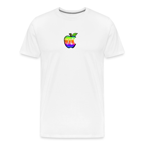 Apple Pi Rainbow:Think Irrationally - Men's Premium T-Shirt