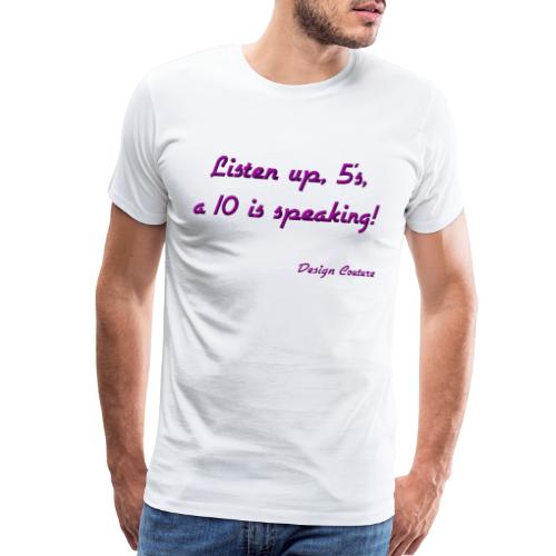 LISTEN UP 5 S PURPLE - Men's Premium T-Shirt
